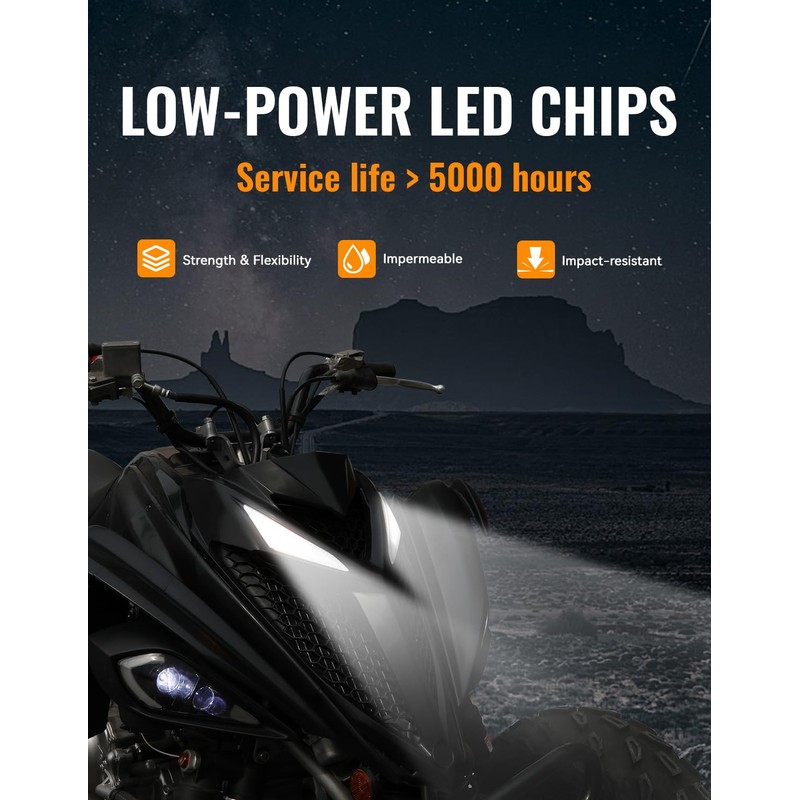 LUXEMOTO LED Turn Signal Fang Lights for Yamaha Raptor 700