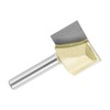 sourcing map Bottom Cleaning Router Bit 1" Diameter 1/4" Shank