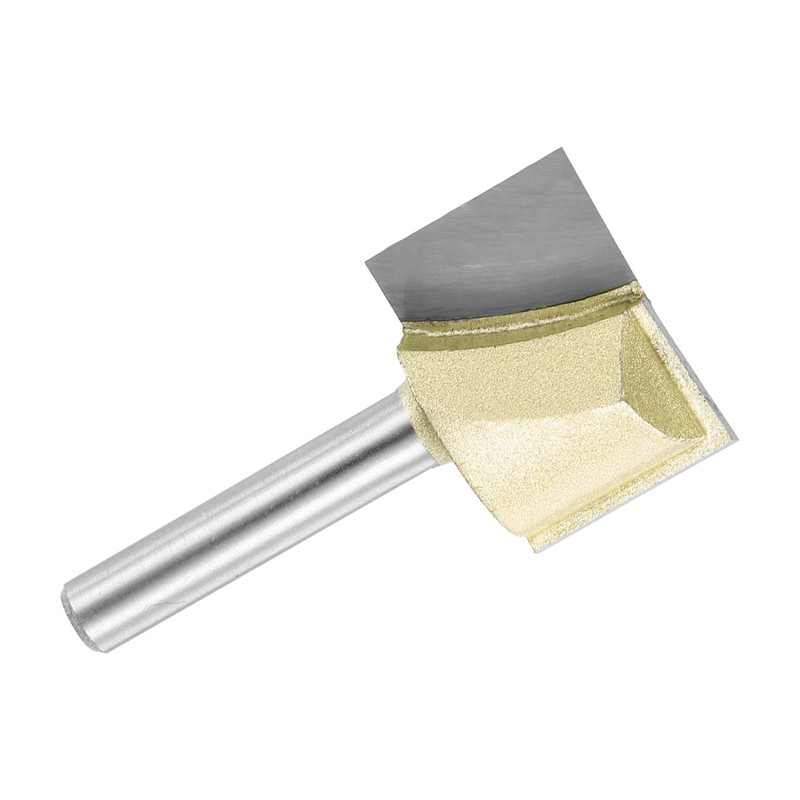 sourcing map Bottom Cleaning Router Bit 1" Diameter 1/4" Shank