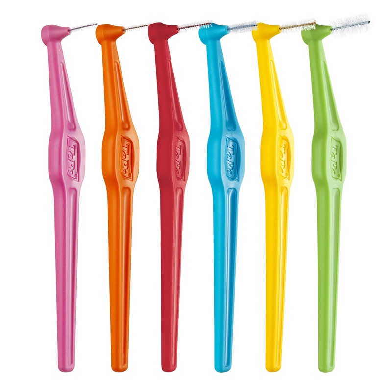 TePe Pack of 6 Interdental Brush Angle, Angled Dental Brush