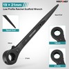 MAXPOWER 2PCS Spud Ratchet Scaffold Wrench Set, 7/8 Inch x