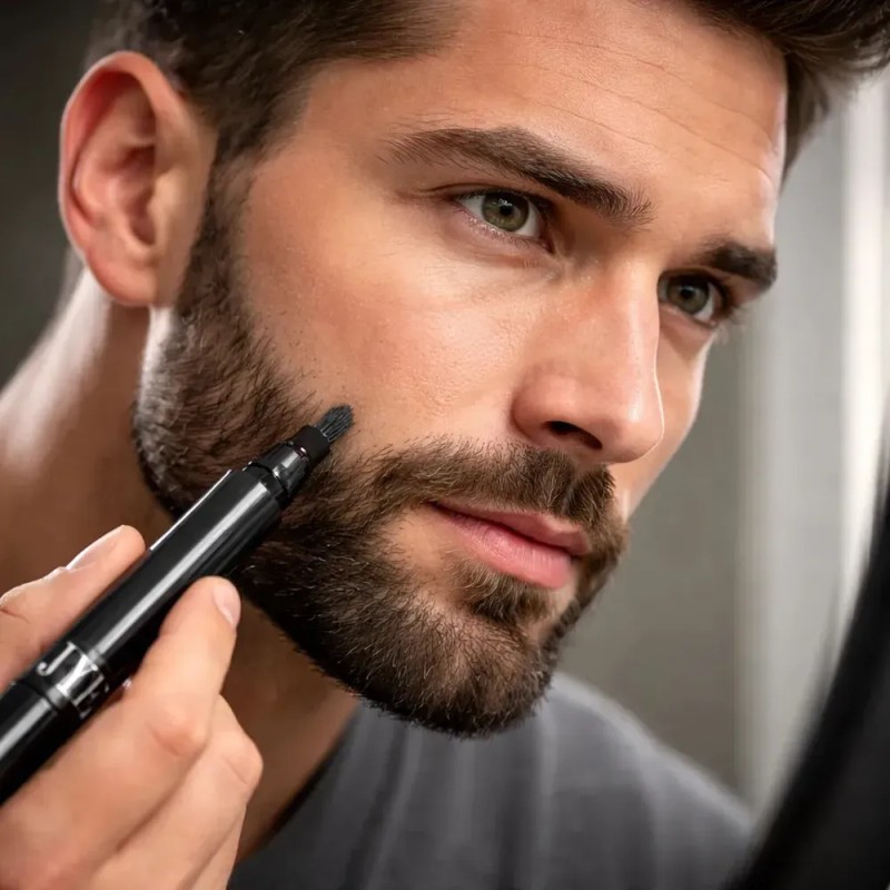 Bolígrafo Para Barba Bigote Cejas Solo Jye Color Negro