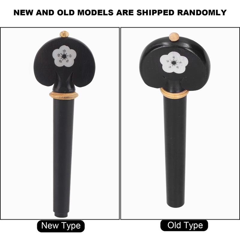 4Pcs Cello Pegs String Tuning Hand Carved Ebony Wood Musical