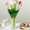 Lorren Home Trends 9" Tall Scalloped Flower Vase for Home