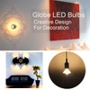 Half Chrome Light Bulb,Dimmable 6W (Equivalent 60 Watt) LED Edison
