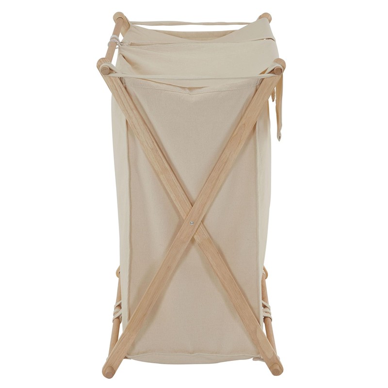 Household Essentials 6786-1 Collapsible Double X-Frame Laundry Hamper Sorter with