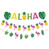 duoyif Hawaii Party Deko 3stk Aloha Girlande Tropische Hawaii Deko,