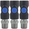 3 Pack Prevost Safety Air Plug Coupler ISI061253 1/4" 1/2"