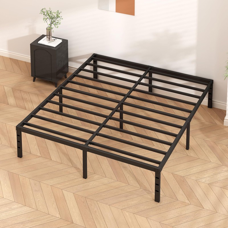 HLIPHA Metal Platform Bed Frame 12 Inch Tall,No Box Spring