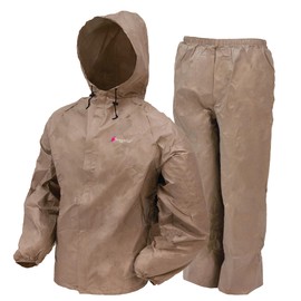 FROGG TOGGS Women's Ultra-Lite2 Waterproof Breathable Protective Rain Suit, Khaki, Large
