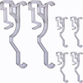 6 pcs Valance Clips 2.5inch Arc-Shaped for Blinds Components Accessory Dirsty Cover Holder Clips