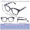 fadbon Oprah Style Progressive Multifocus Reading Glasses for Women,Blue Light