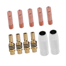 Akozon Clarke Weld mig 151 te Nozzle + 11pcs nozzles Contact Tips Holders Welder consumable Accessory fit for 15ak Torch Gun