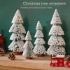 Zliger Pack of 3 Mini Christmas Trees, 10/15/20 cm, Artificial
