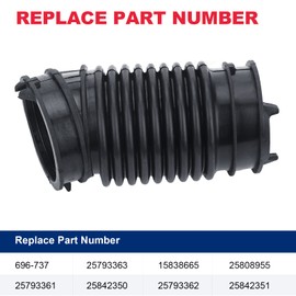 Manguera de admisión de aire para Chevy Malibu Cobalt, 2006-2012 Pontiac G4 G5 G6, 2008-2009 Saturn Aura, reemplazo# 15838665 696-737 - Conducto de tubo de arranque de motor