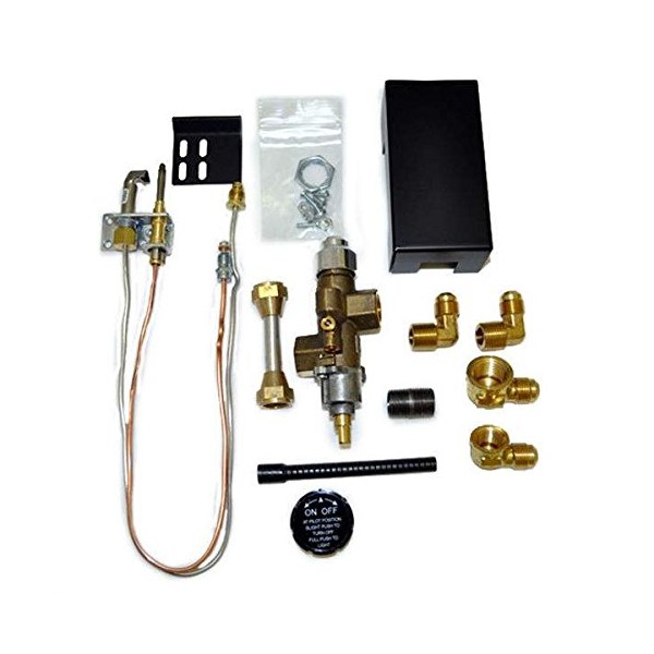 Hearth Products Controls Copreci Side Inlet Safety Pilot Kit with 3-inch Swivel Quick Connect (72PKNQM), Natural Gas