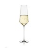 Viski Liminal Crystal Flutes, Ultrathin Clear Drinking Glasses, Thin &