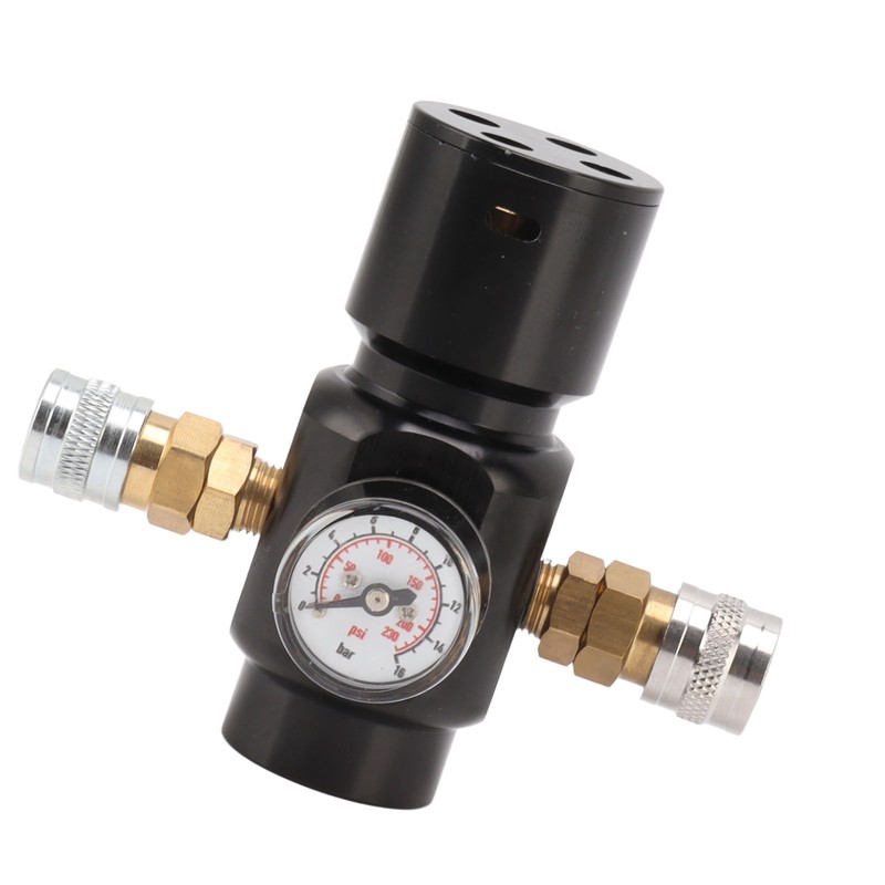 CO2 Mini Regulator Aluminum Alloy Brass Stainless Steel 8mm Dual