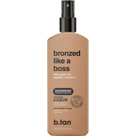 B.TAN b.tan Sun Tanning Lotion Spray | Bronzed Like a Boss - Brown Outdoor Bronzing Accelerator, Best Tan Intensifier, No SPF, Packed with Coconut Oil, Peptides, & Vitamin E, Austrailian Brand, 8.45 Fl Oz