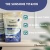 Vegetarian Vitamin D3 1000iu- 400 Tablets - High Strength Vitamin