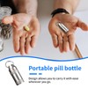 Titanium Pill Box Keyring, Mini Micro Pill Box Keyring, Pill