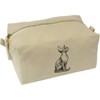 'Sphynx Cat Sitting' Canvas Wash Bag/Makeup Case (CS00042578)