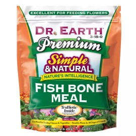 DR. EARTH PREMIUM FISH BONE MEAL 3-18-0, 2.5LB