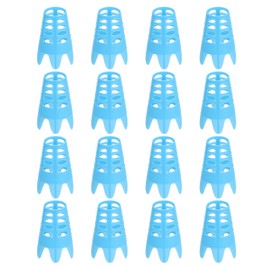 PATIKIL Golf Simulator Tees, 16 Pack Plastic Golf Tees Mat Practice Training for Outdoor Indoor Winter Turf Driving Range, Blue