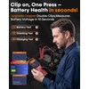 Easy to Use 2-in-1 OBD2 Scanner with Battery Tester: 1S