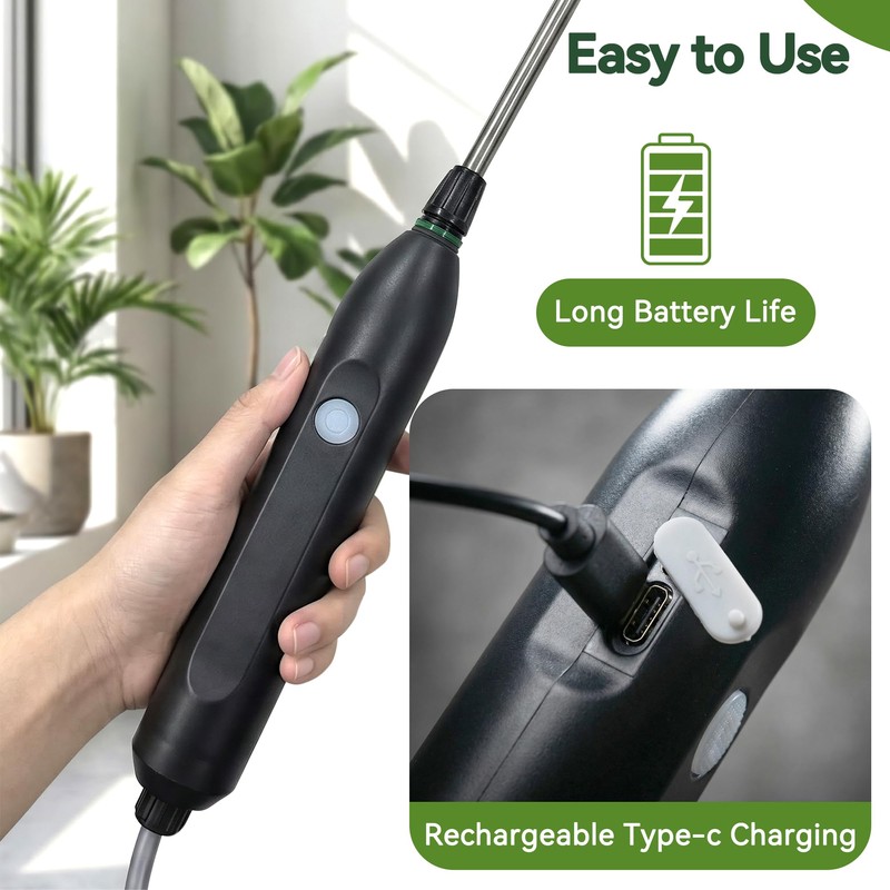 High Reach Electric Plant Waterer for Indoor Hanging Plants,Telescoping Indoor