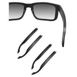 HILEEN Replacement Temple Arms Legs for Oakley Holbrook OO9102|Holbrook XL OO9417|Holbrook Asian Fit OO9244 Sunglasses-Black+Black
