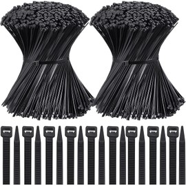 Cinchos de Plastico 1000 Pzas, Bridas de Plastico Autobloqueantes, Ancho 15cmx2.5mm, Cables Nailon Fuerte Cintillos de Plástico Resistente Organizador