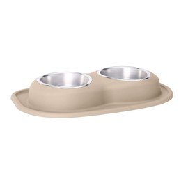 WeatherTech Double Low Pet Feeding System - Compact and Portable Dog/Cat Food and Water Station