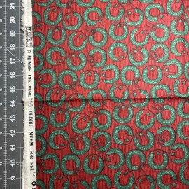 Ssi Christmas Wreaths Debbie Mumm SSI Cotton Fabric 1/2 Yard (18 X 44”)