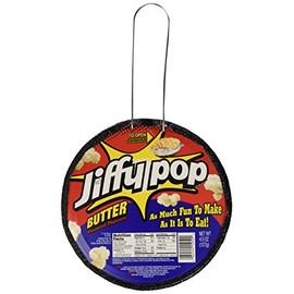 JIFFY POP Butter Flavored Popcorn, Stovetop Popping Pan, 4.5 oz