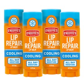O'Keeffe's Lápiz labial reparador, protector e hidratante, paquete de 4