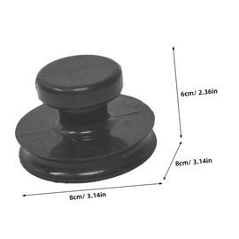 STOBAZA 3pcs Rubber Material Suction Cups for Sound Bowl Easy Install Portable Suction Cup Handles for Meditation Bowl