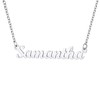 Samantha Necklace Stainless Steel Script Nameplate Jewelry Women Girls Name
