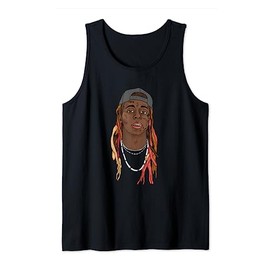 Lil Wayne Illustrated Face Tank Top