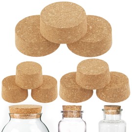 Wokape 9Pcs 3 Sizes Wooden Tapered Cork Stoppers, Wine Cork Plug Assortment Kit for Jars Bottles, Bar Home Restaurant Replacement