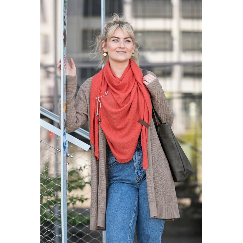 KNIT FACTORY - Lola Triangular Scarf - Fine Knitted Women's