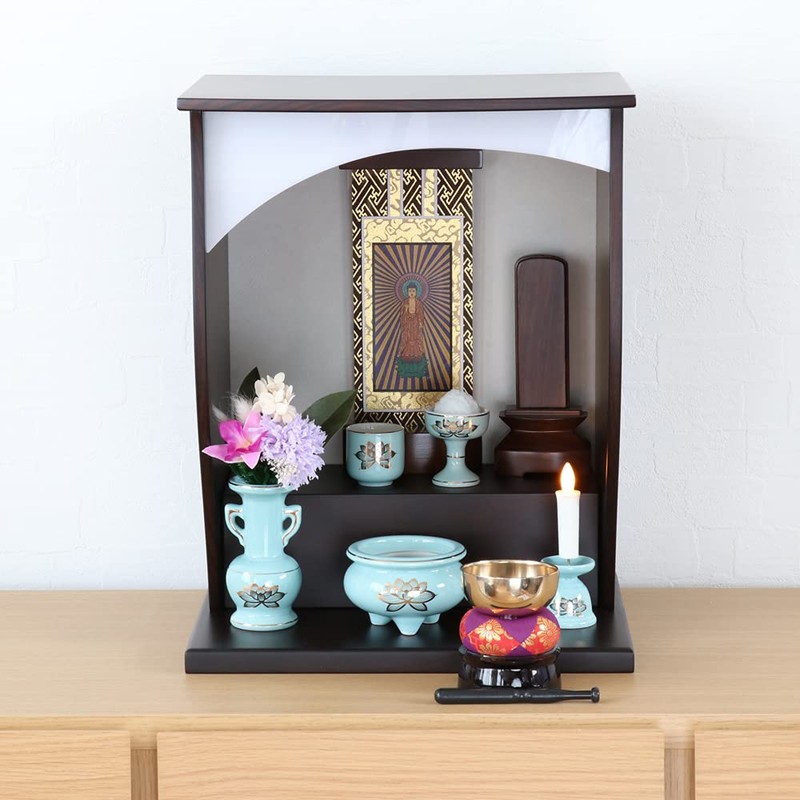 Celadon Golden Lotus Pottery Set 5 Pieces + Orin Set
