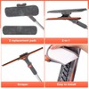 wlich Telescopic Window Cleaner, 360°Rotating Window Squeegee, 2-in-1 Window Cleaning
