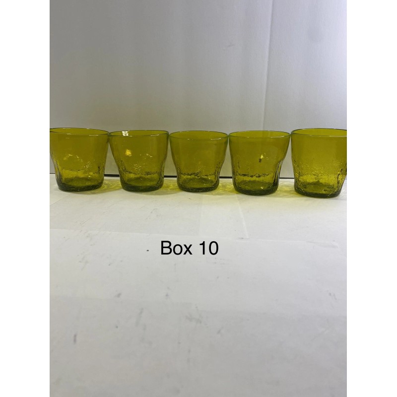 Blenko Vintage Blenko 11 Oz Flat bottom hand blown Tumblers.