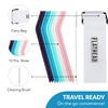 Flathead Products Bent Silicone Straws Reusable and Cleaning Brush -