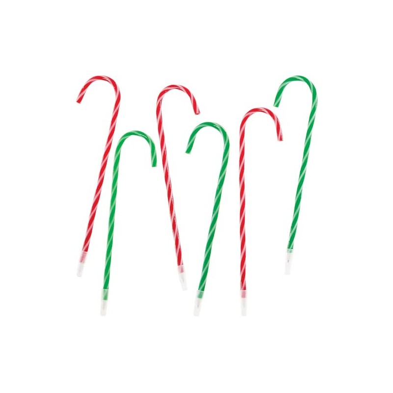 Baker Ross FN358 Candy Cane Pens - 6 Pack Christmas