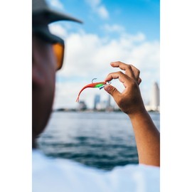 Berkley Gulp! Jerk Shad Saltwater Fishing Soft Bait, Chartreuse, 5in