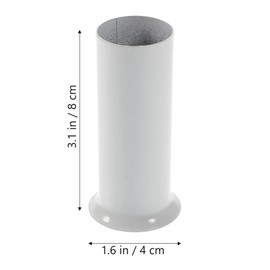 Beaupretty Candle Cover Sleeves 6 Pieces Chandelier Candle Cover, for Chandelier Light Bulbs White 3.14x1.57x1.18inch