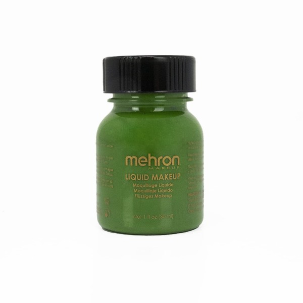 Mehron Liquid Face Paints - Green G (1 oz), Model: by Mehron
