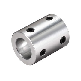sourcing map 10mm to 12mm Bore Fixed Coupling Bolt L25XD20 Aluminum Alloy Shaft Coupling Connector Motor Accessories